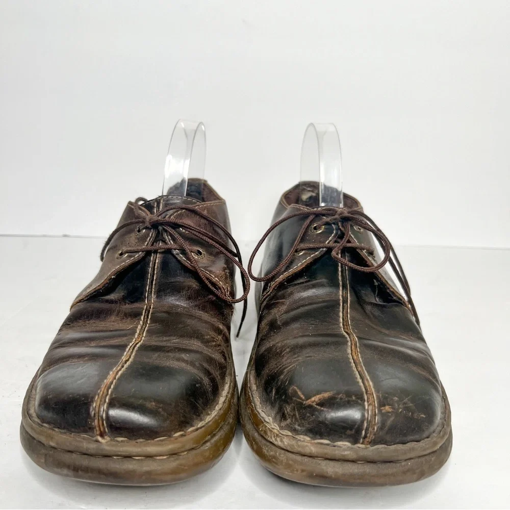 VTG Y2K Dr. Martens Look Brown Leather Oxford Boots Size 9 Men’s Sketchers